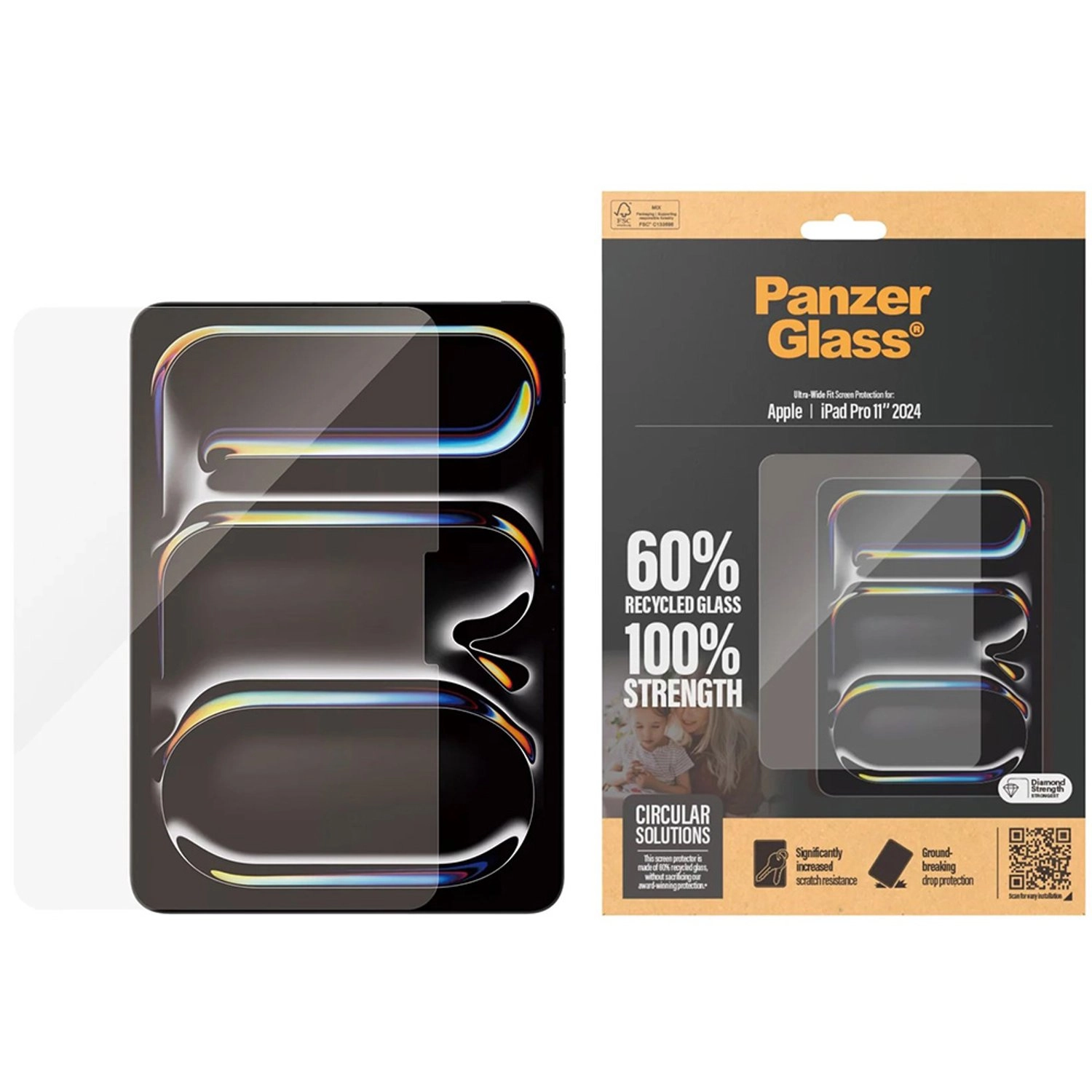 Clear Tempered Glass for iPad Pro 11 2024