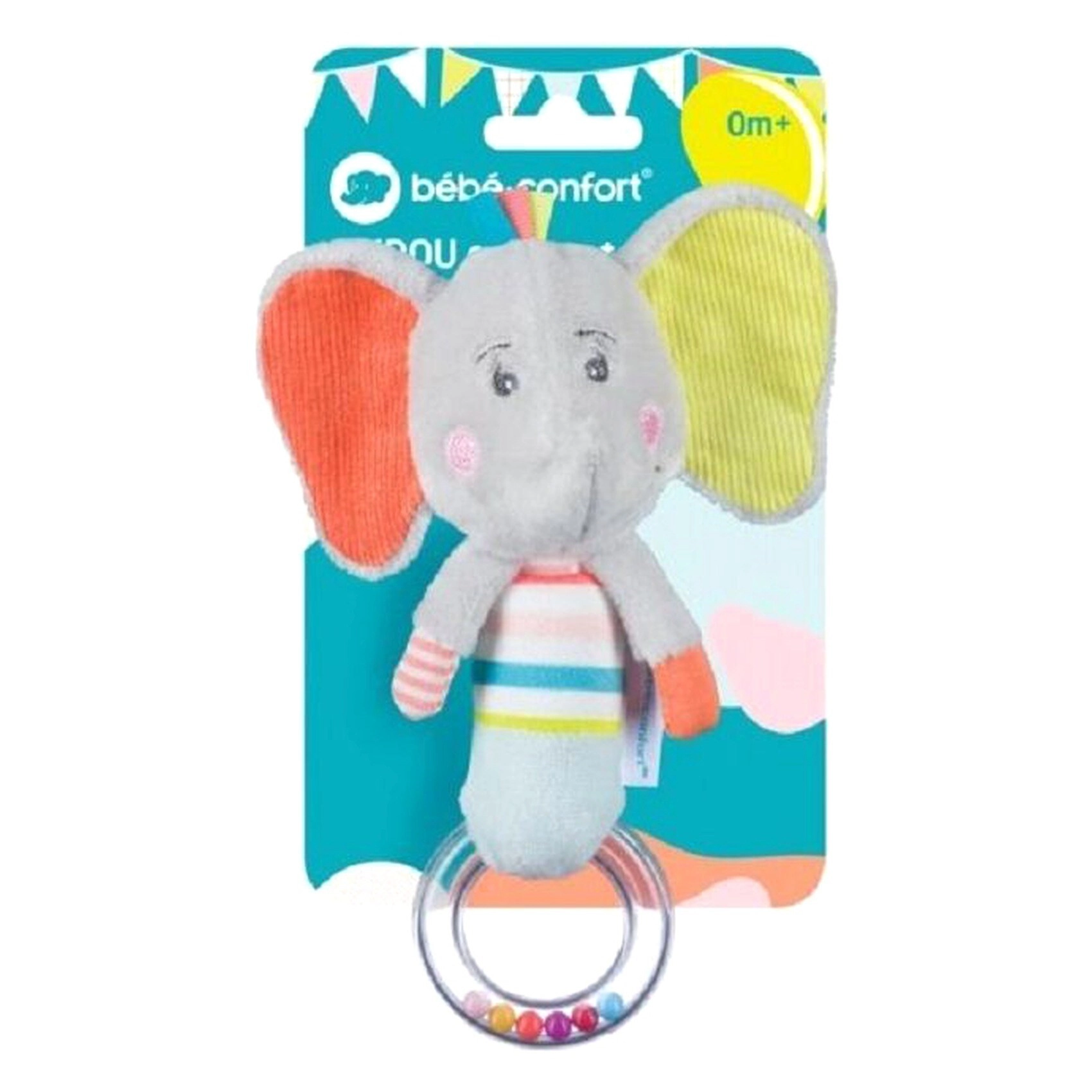 Activity Rattle Elephant - from birth non-toxic material