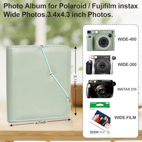 Photo Album for Instax Wide - 1 piece 3.4x4.3 Inch