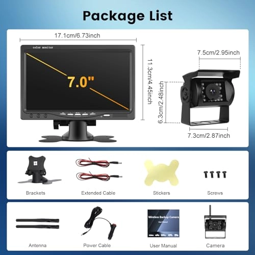 Rearview Camera - Night Vision Wired 1080P