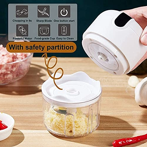 Mini Crusher Chopper - 250 Milliliters USB Charging