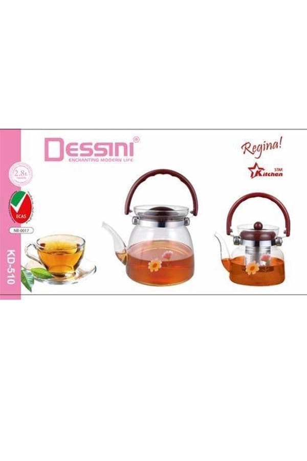 Glass Teapot - Borosilicate glass 600ml 2200ml