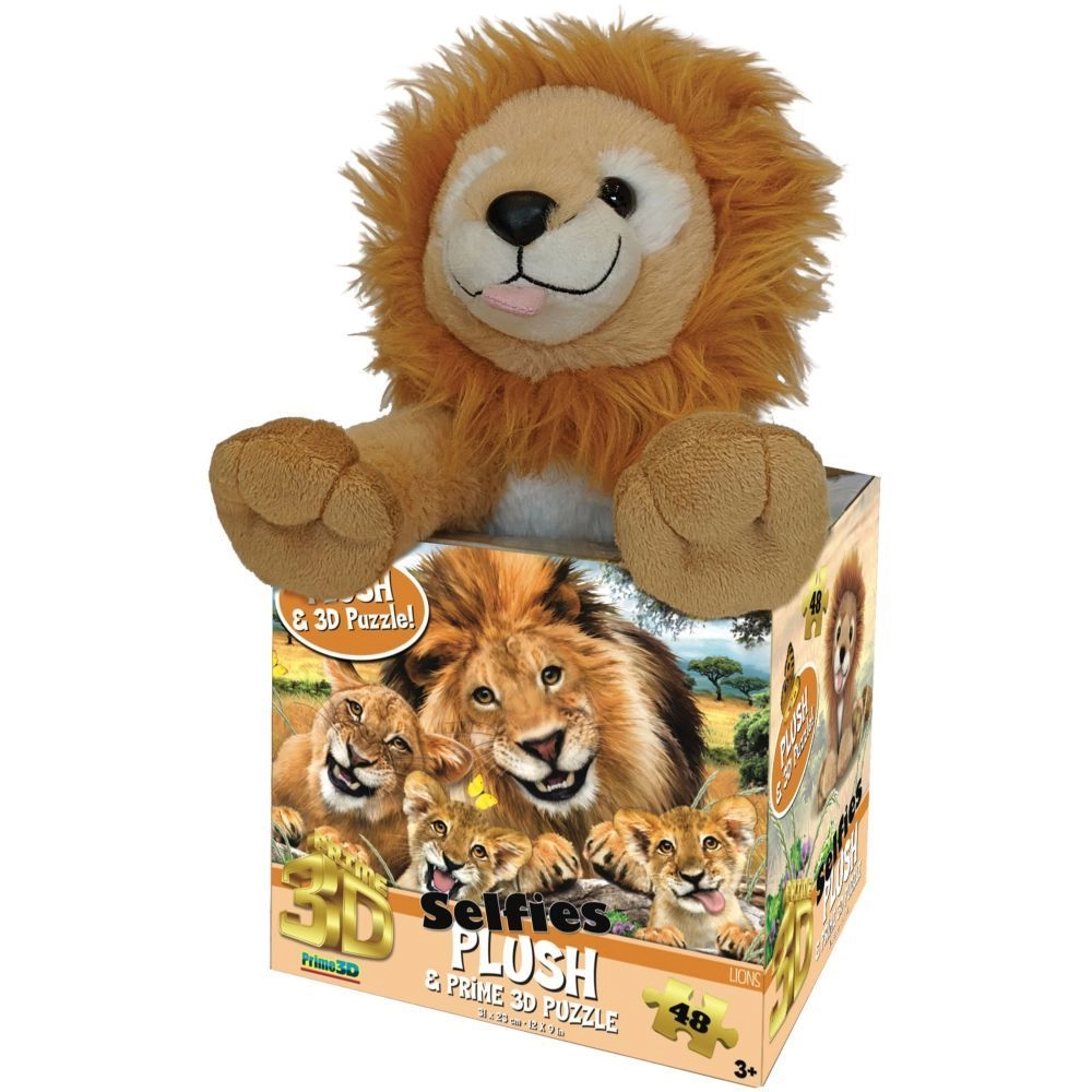 Prime 3D Lion Selfie 3D Puzzle (FGI-15803) - 48 pcs