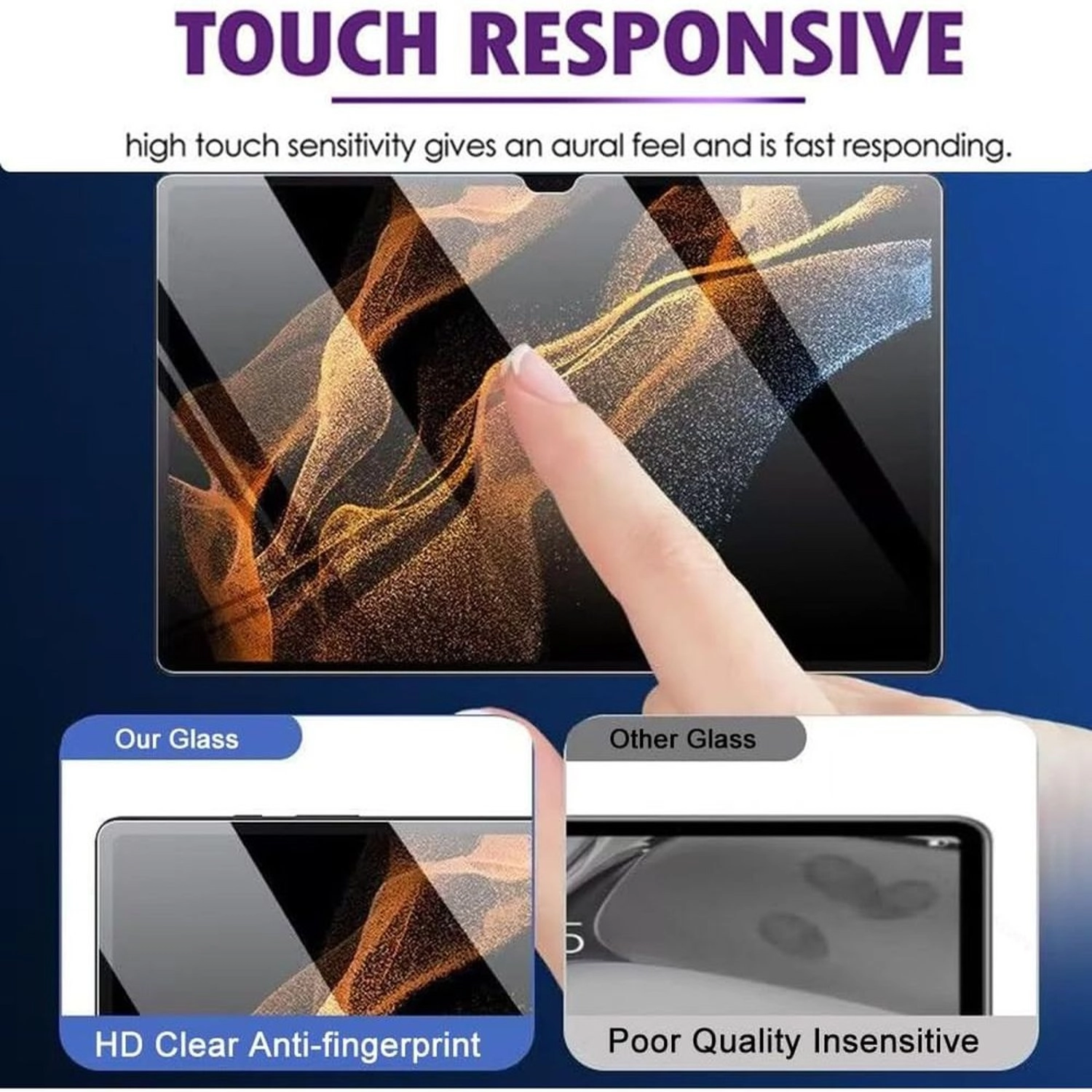 Clear Tempered Glass Screen Protector for Galaxy S8 Plus / Galaxy S9 Plus