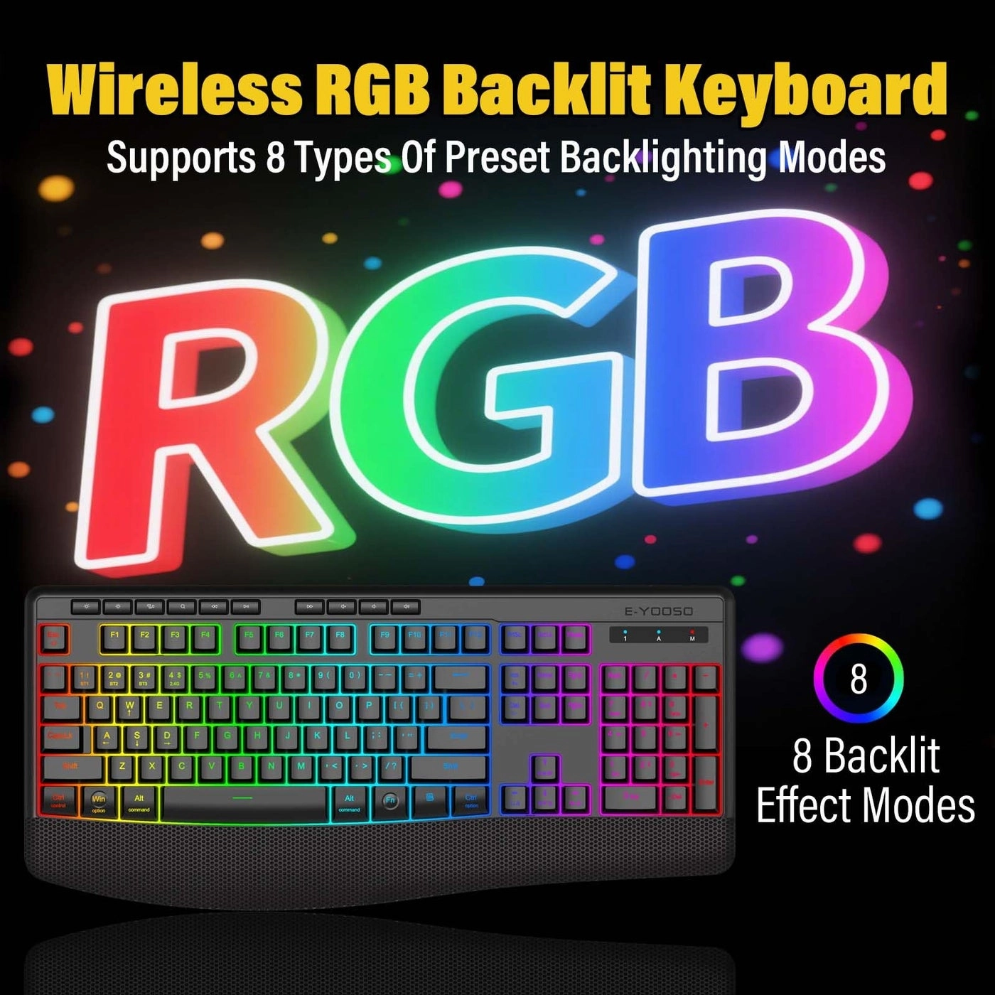 RGB Wireless Keyboard - Wired/Wireless