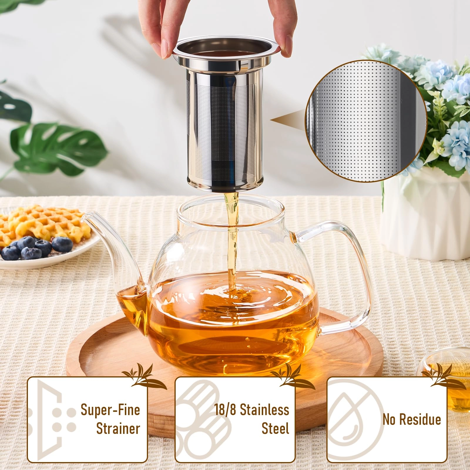 Glass Teapot - 1200ml