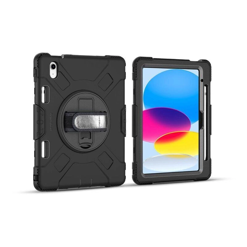 360 Degree Rotating Stand Case with Strap and Pencil Holder for iPad 10.9-inch