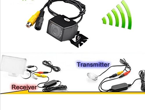 Foldable Car Monitor - 7 Inches + Car Backup Camera - Wireless Night Vision 800(H) x RGB x 480(V)