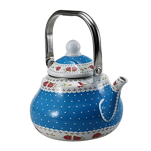 Teapot Porcelain Tea Enameled Kettle - Enamel 1.5L