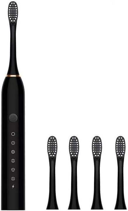 Ziyan Rechargeable Toothbrush - Deep Cleaning IPX7 Waterproof 4 Replacement Heads