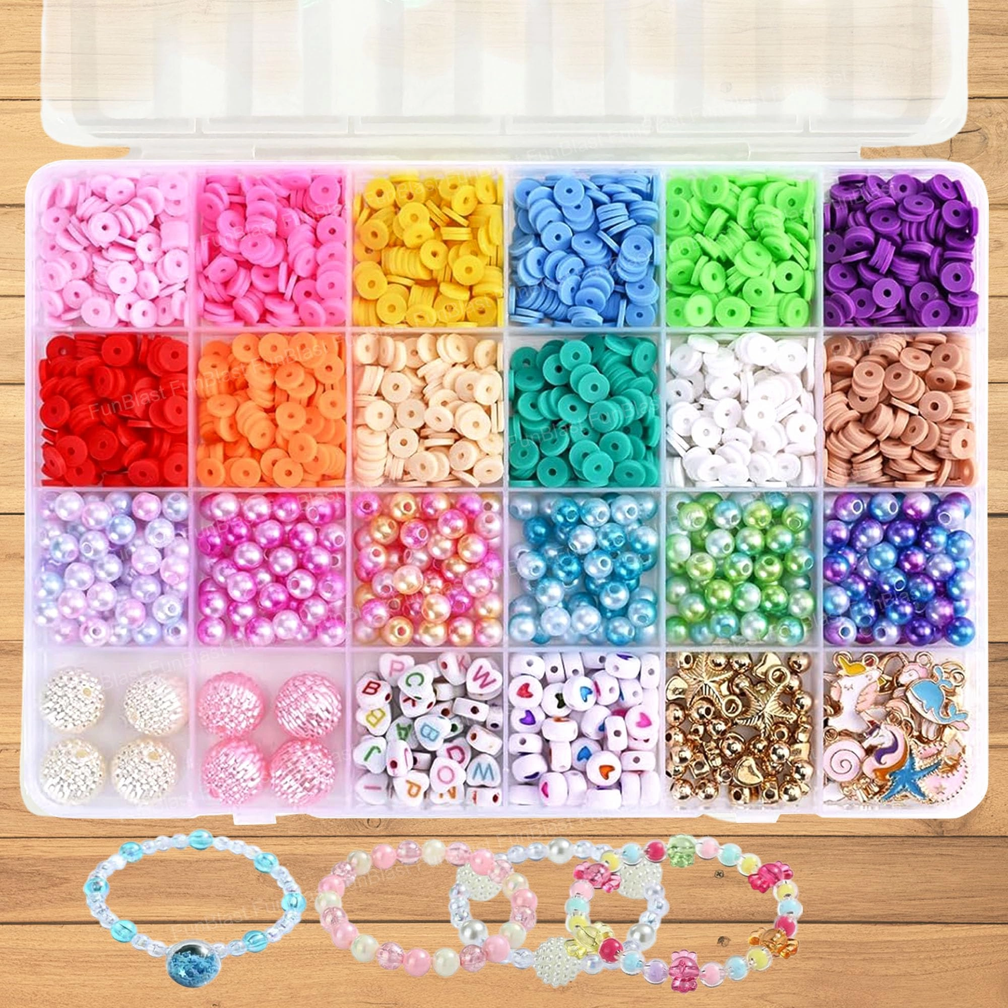 FunBlast Jewelry Making & Beadwork - Beads Kit Multicolor