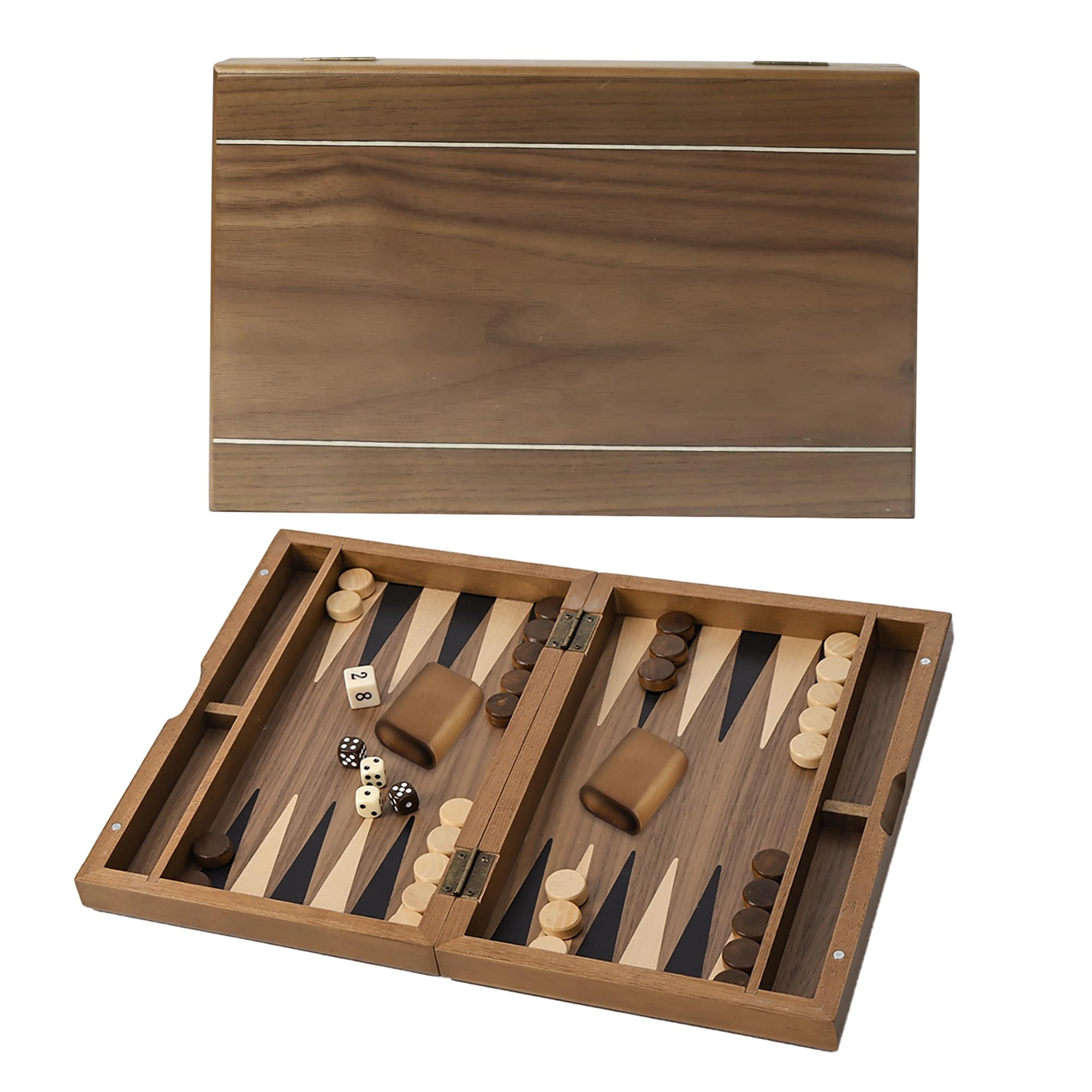 GSE Games & Sports Expert Backgammon Set - Wooden Folding