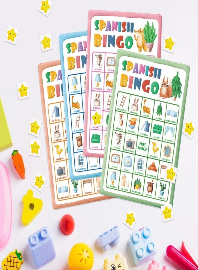Spanish Bingo - Game Cards Learning Spanish Vocabulary