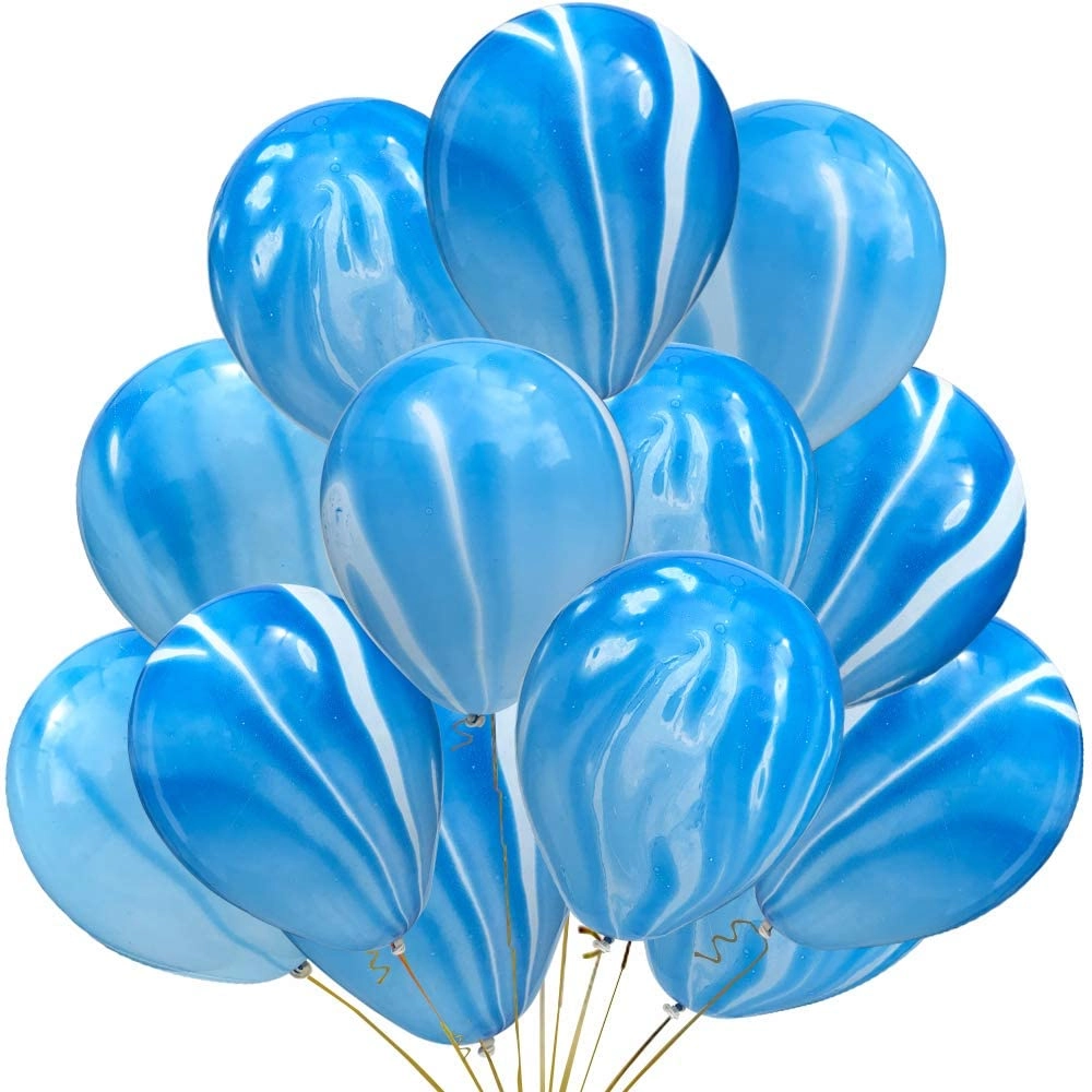 JOLLITY LLC Marble Balloons - 25pcs Birthday