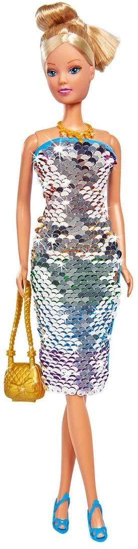 Steffi Love Fashion Doll - 29 cm Rainbow Sequin Dress Ages 3+