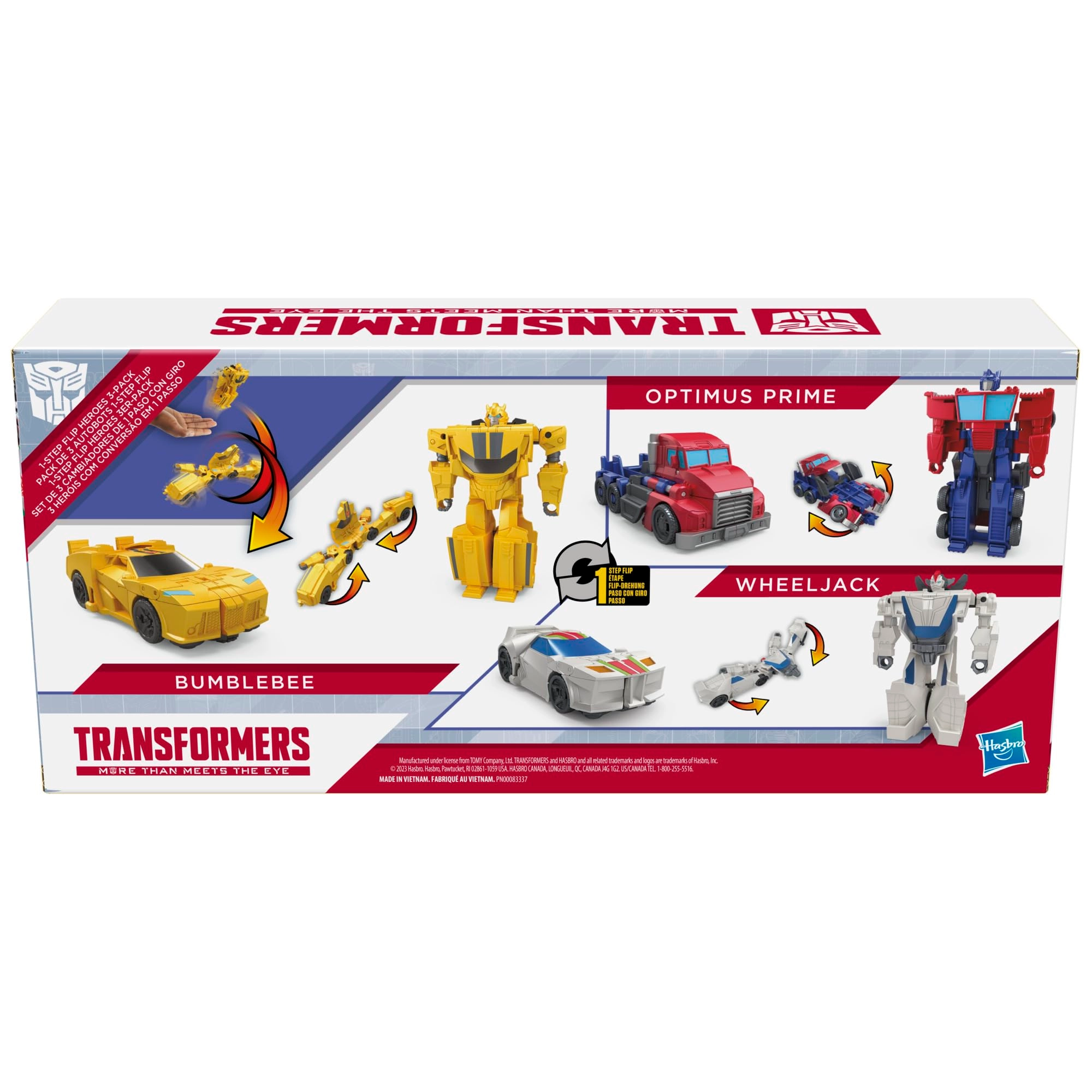 1-Step Flip Heroes - 1-Step Transformers (3-Pack)