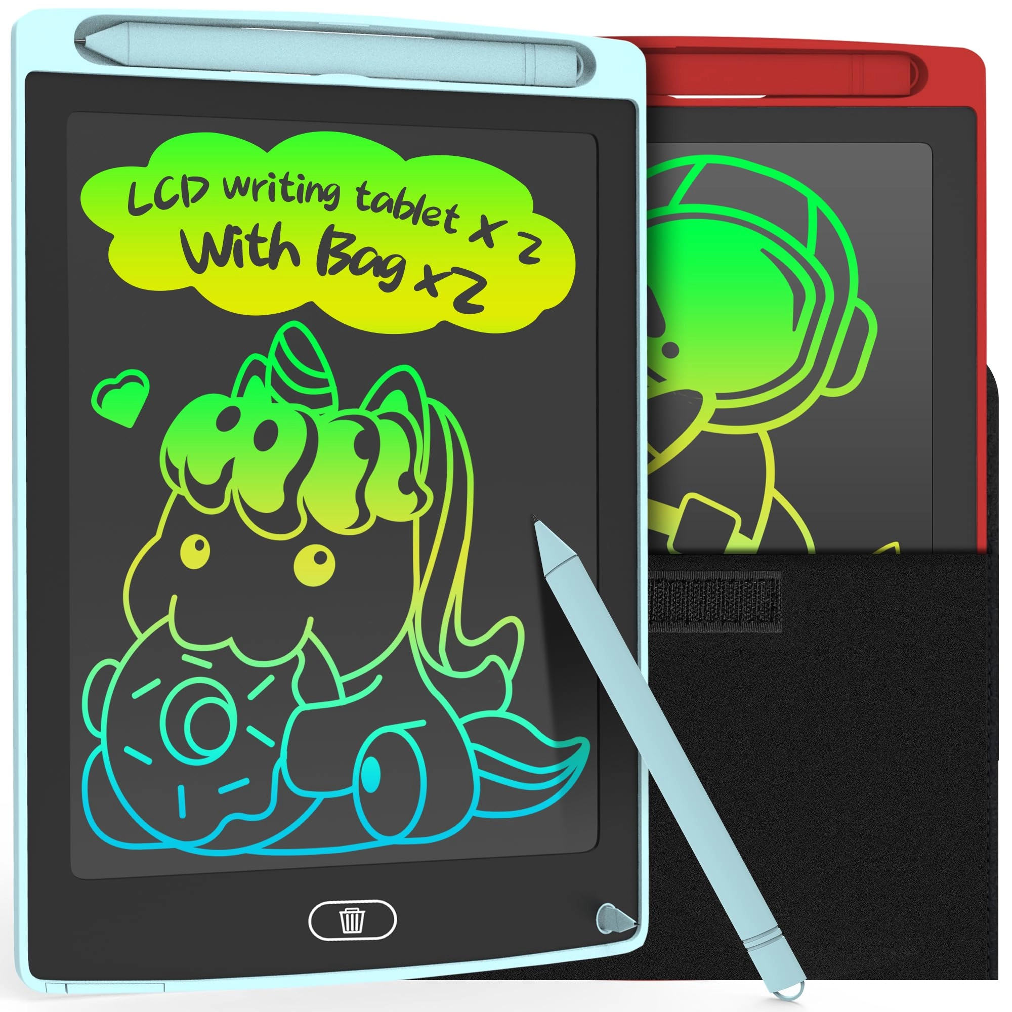 LCD Writing Tablet - 3-6 Years Old 2 pieces