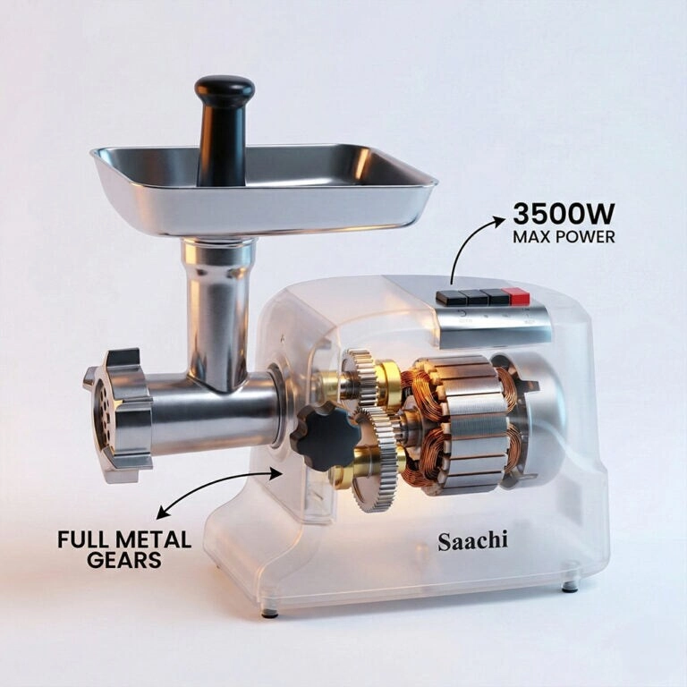 NL-MG-968 - Electric Meat Grinder 2 Speeds Stainless Steel Blades