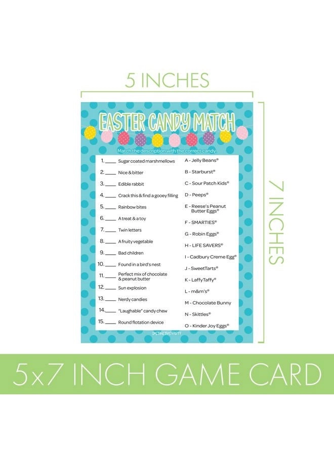 Easter Candy Match - 25 Player Cards