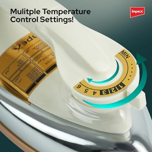 IB 201 - 1200W Heavy Duty Golden Ceramic Coated Sole Plate