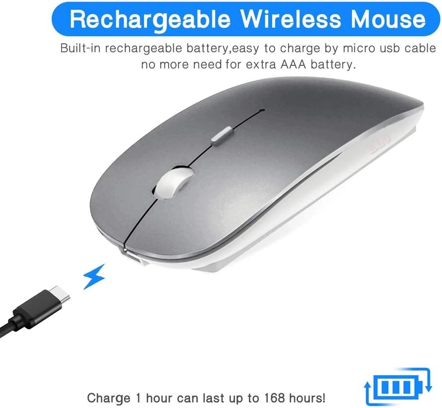 LED Rechargeable Mouse - Bluetooth