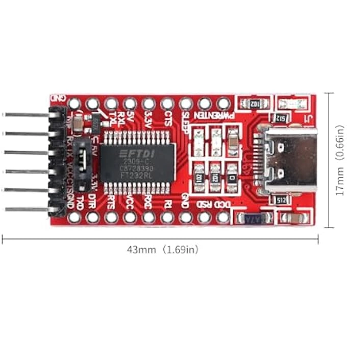 FT232RL - USB-C USB to TTL 3.3V 5V