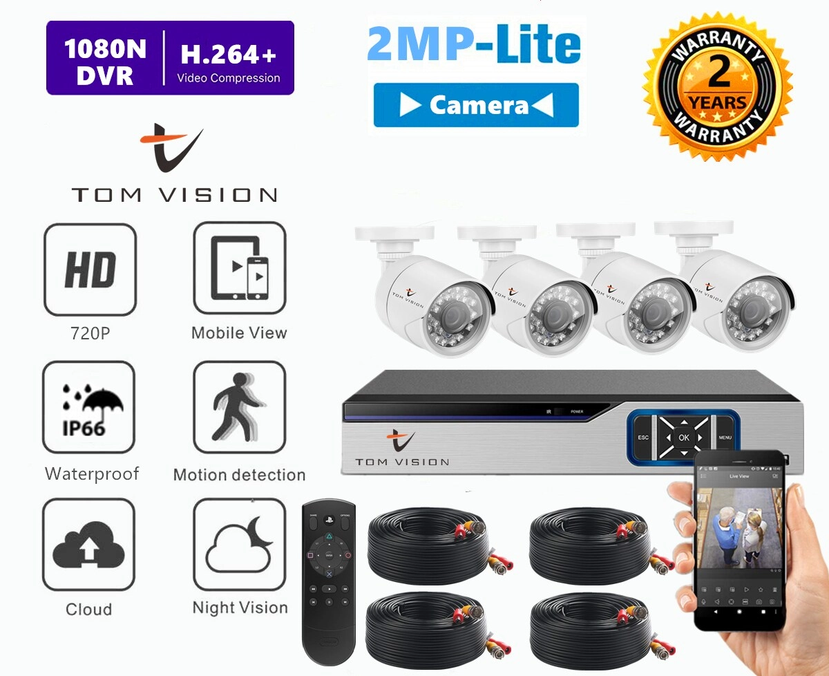 4Channel DVR + Indoor Dome Camera - 4PCS 720P