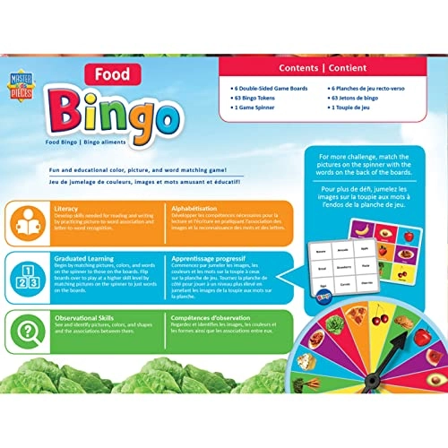 Educational-Food Bingo Game - 0 months and up 1 pieces
