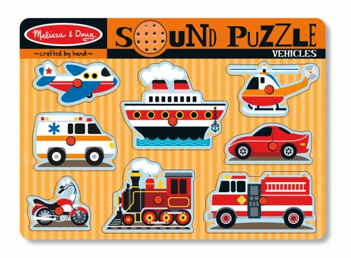 Melissa And Doug Vehicles Sound Puzzles