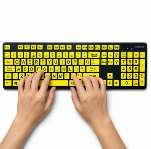 Large Print Keyboard - UK Wired