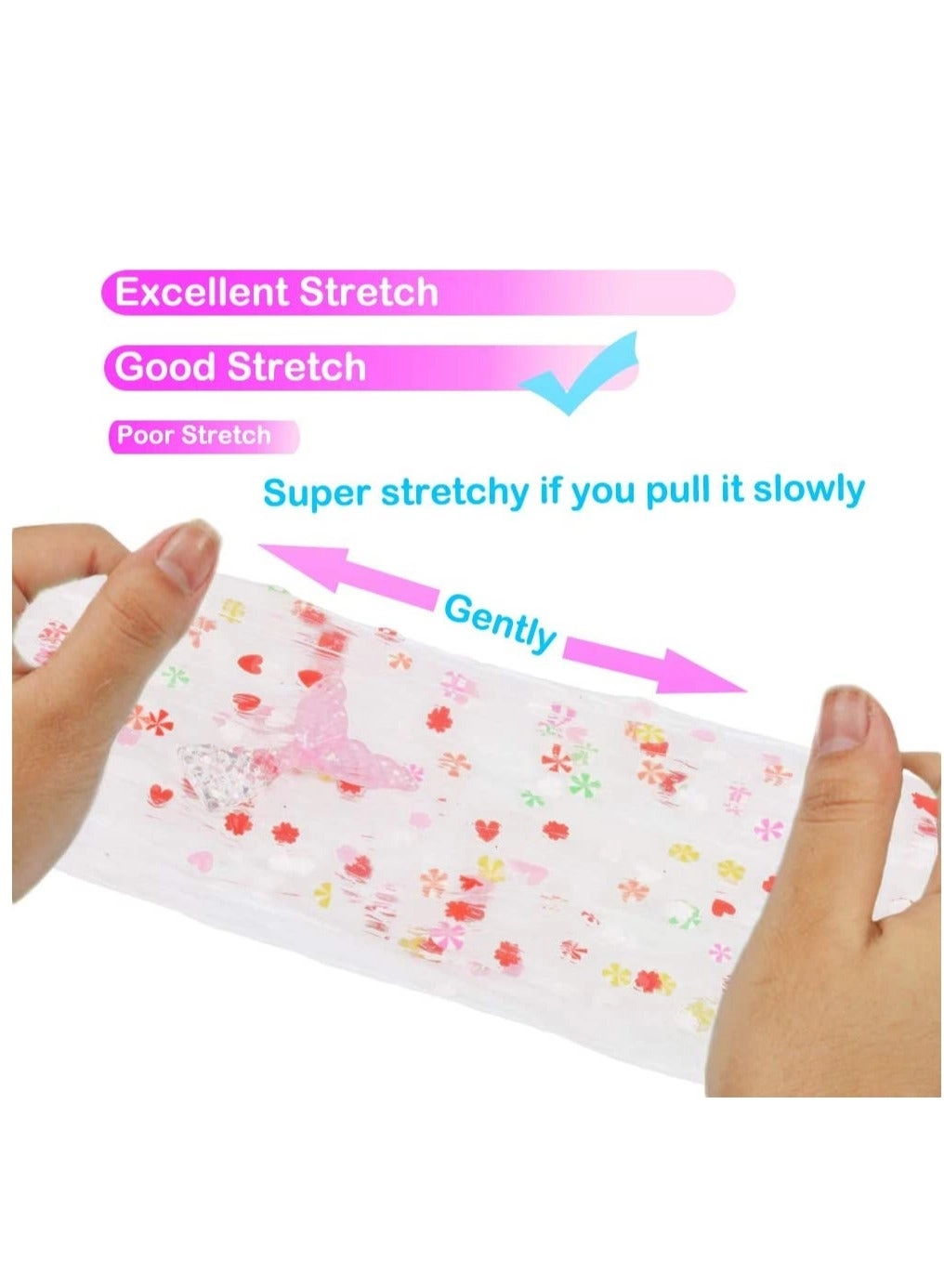 Clear Slime Crystal Putty - 5 pcs