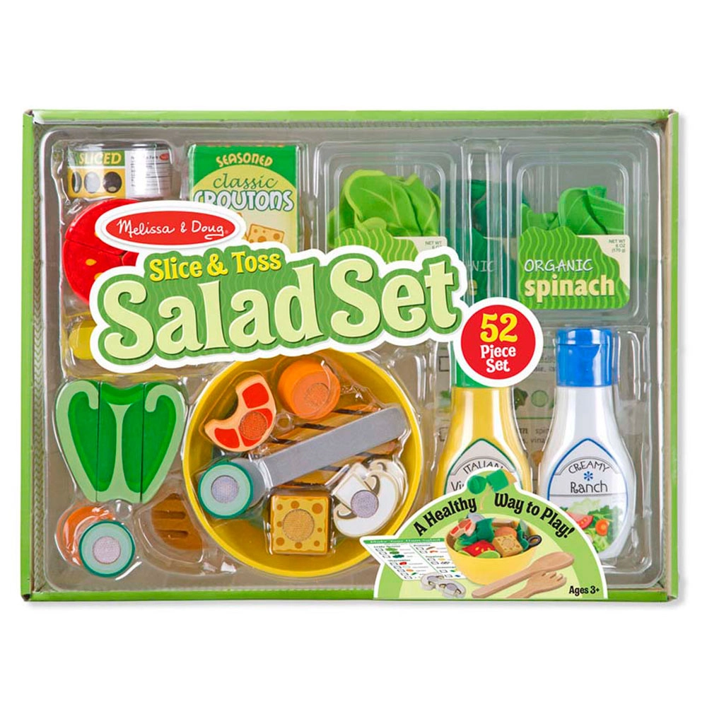 Melissa & Doug Slice & Toss Salad Set - 52 pcs (MD-9310)