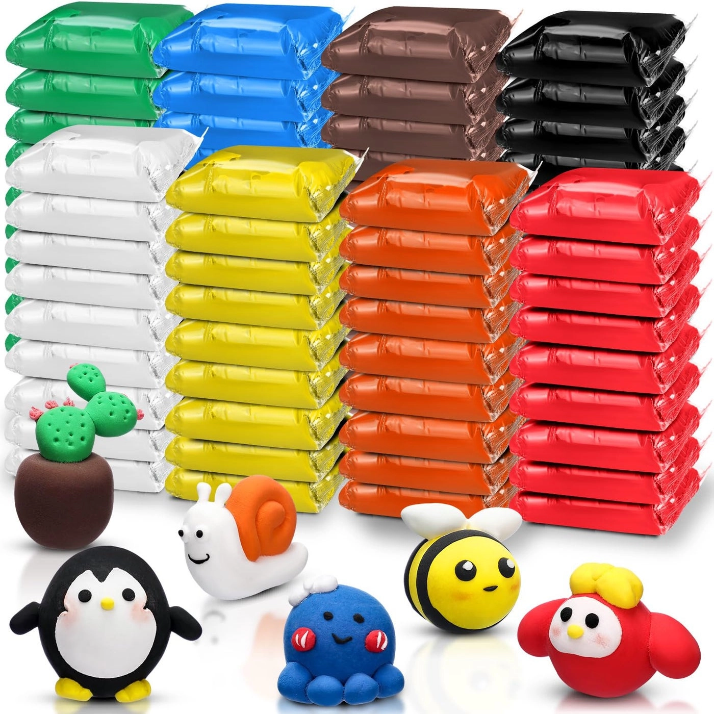 WinnerWhy Modeling Clay - Air Dry Clay 72 Pcs