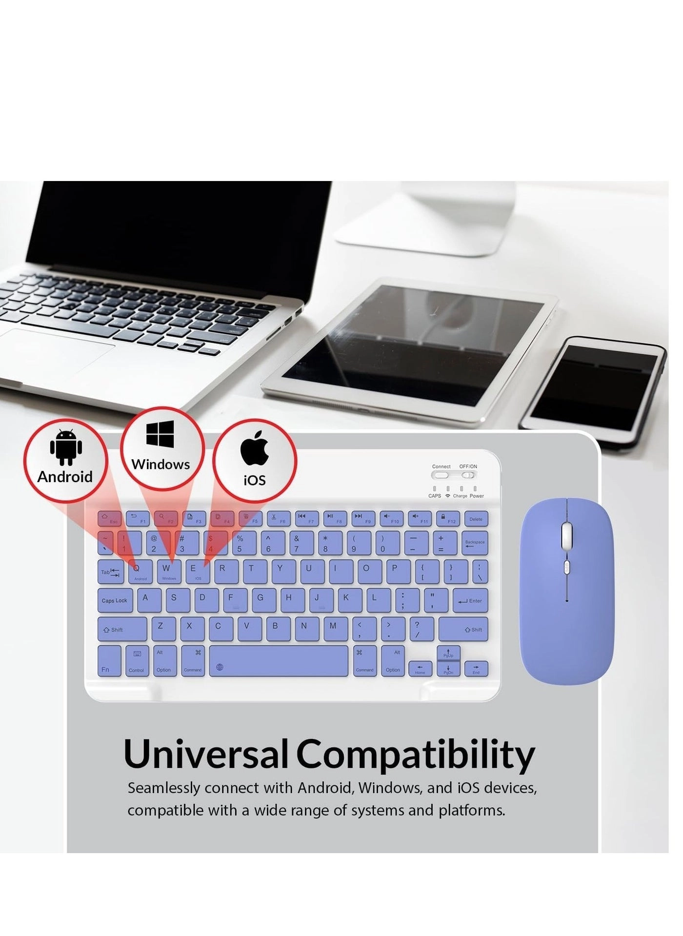 Bluetooth Keyboard and Mouse Combo