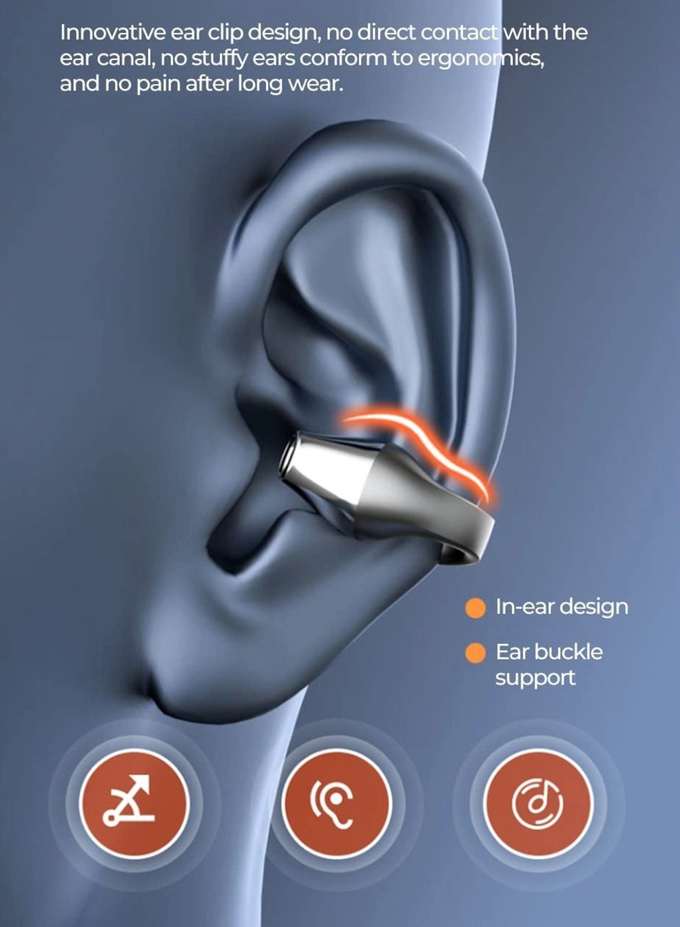 Bone Conduction Headphones Wireless Headphone