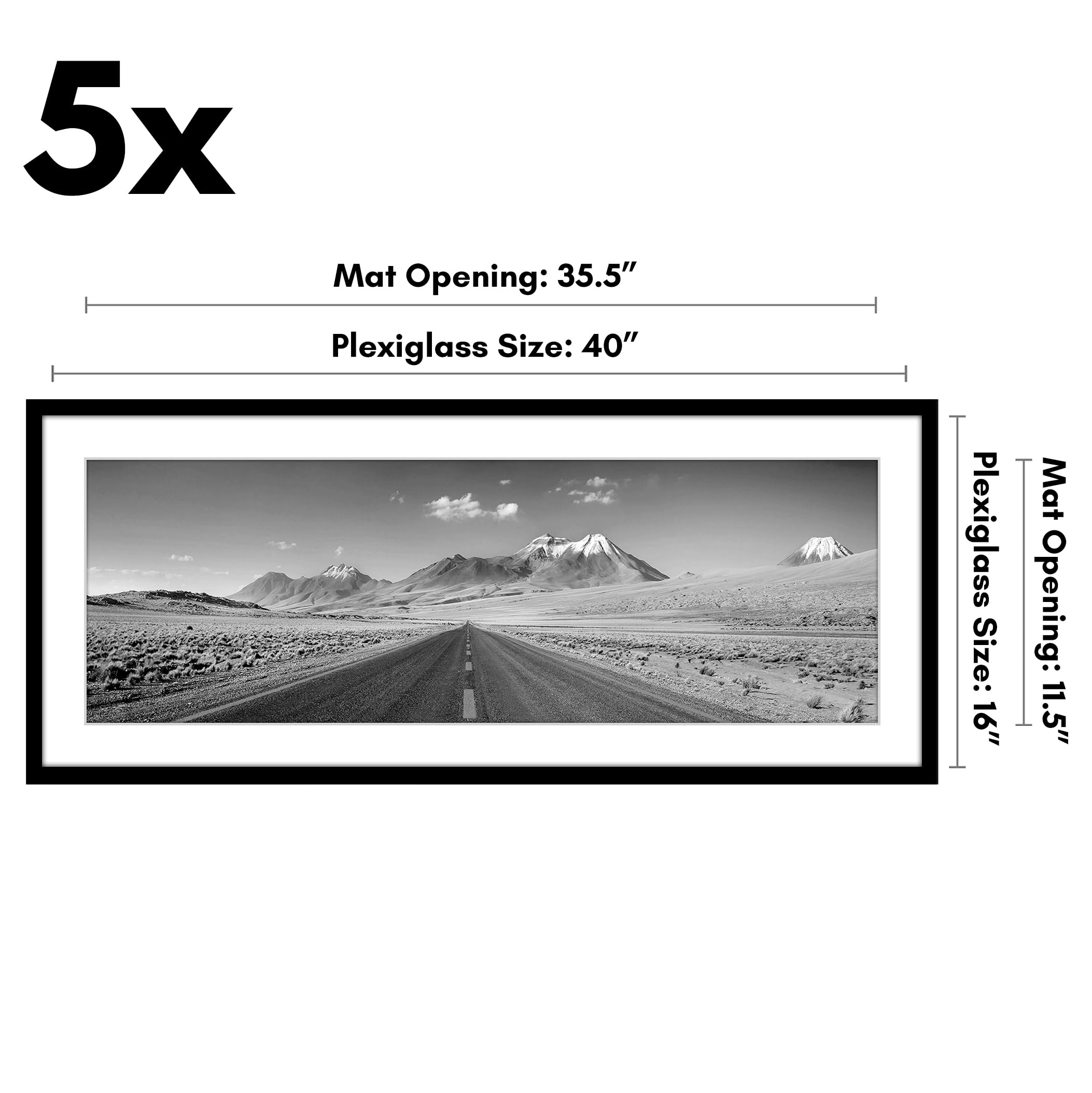 PS1640BLK12365PK - 16X40