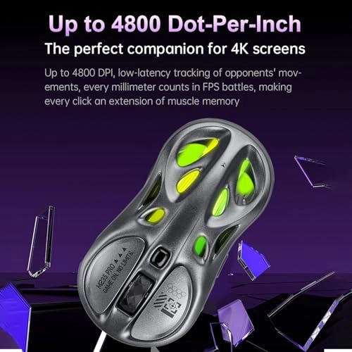 Lightweight RGB Gaming Mouse - Wired+Wireless+BT