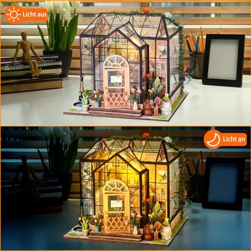 Miniature House to Build - LED Light Model House Furniture