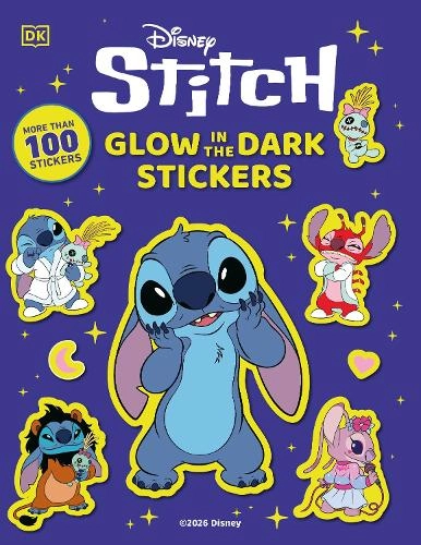 Dorling Kindersley Ltd Stitch Sticker Book Glow In The Dark 100 pcs