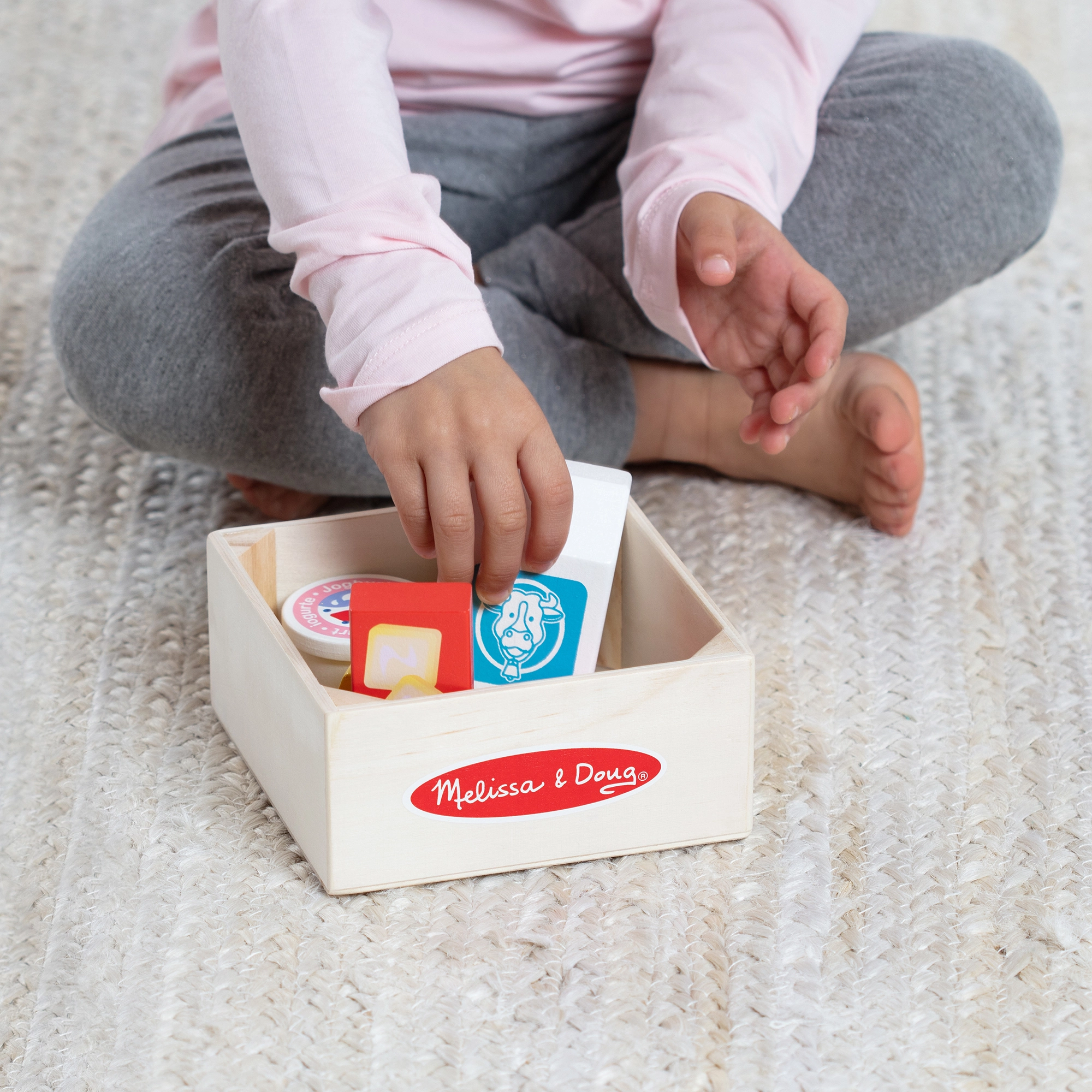 Wooden Food Pretend Playset - Dairy - 6 Pcs (622-MD95207)