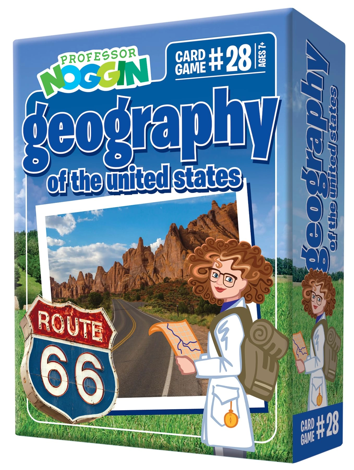 Outset Professor Noggin's Geography of The United States - Trivia Card Game