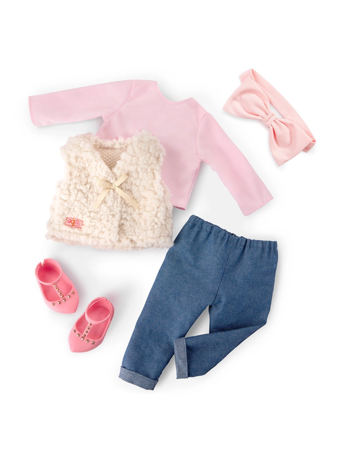 Emmie Doll - 18-inch Glam Fur Vest Ages 3+