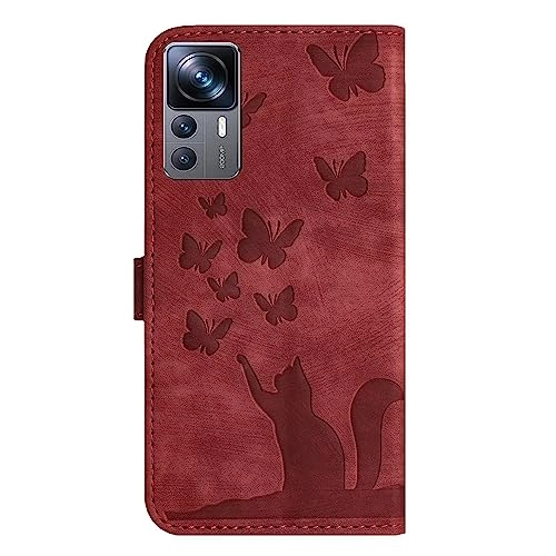 Cute Cat Case Wallet Flip Cover for Xiaomi 12T Pro