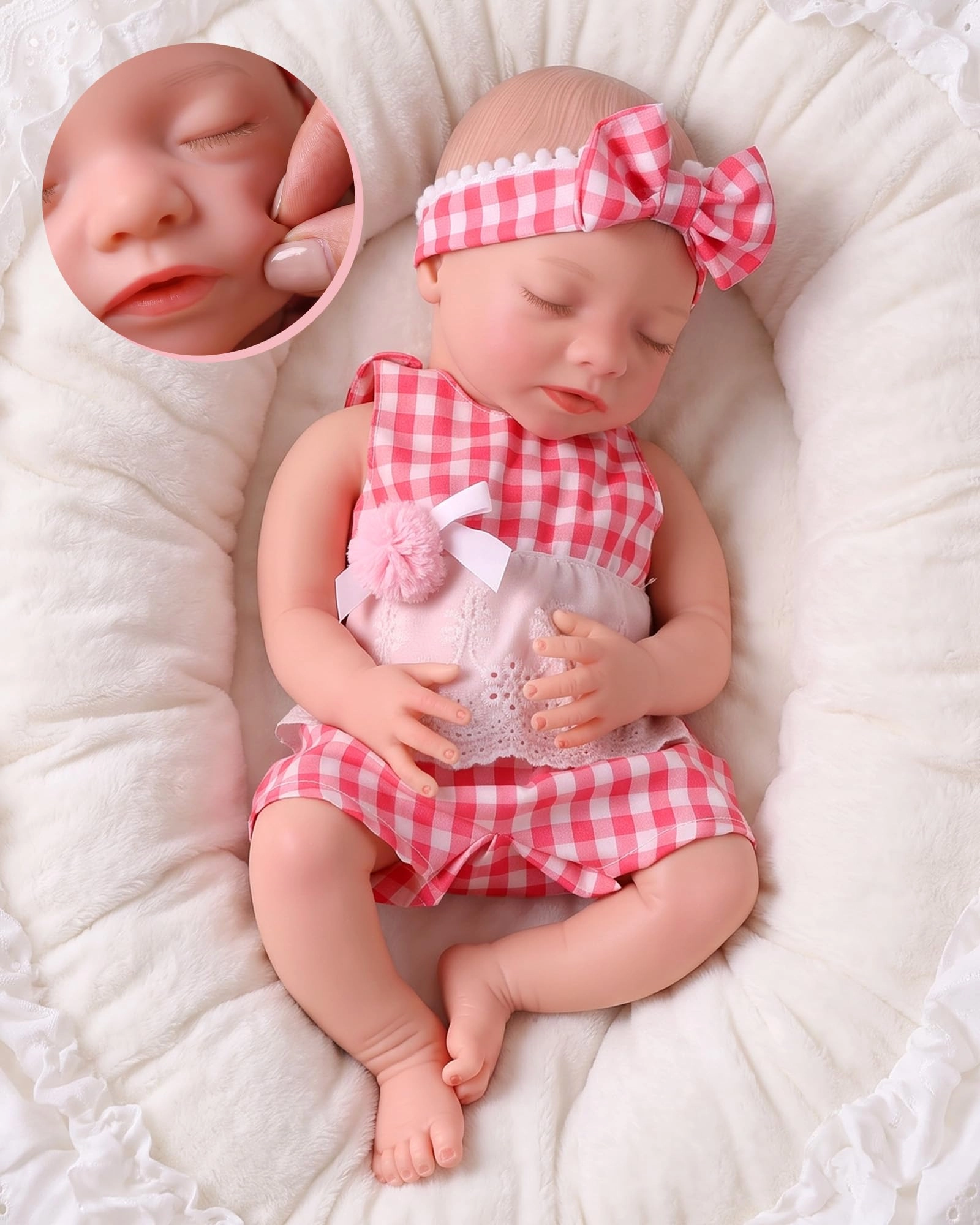 BABESIDE Reborn Baby Doll - 16 Inch Silicone Sleeping Newborn Ages 3+