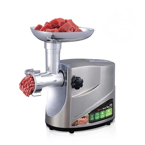 Homeonics Meat Grinder - 2-Speed Reverse Function 3 Cutting Plates