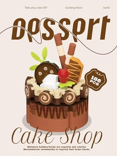 Mini Cake Building Blocks - Chocolate Cake Food Series