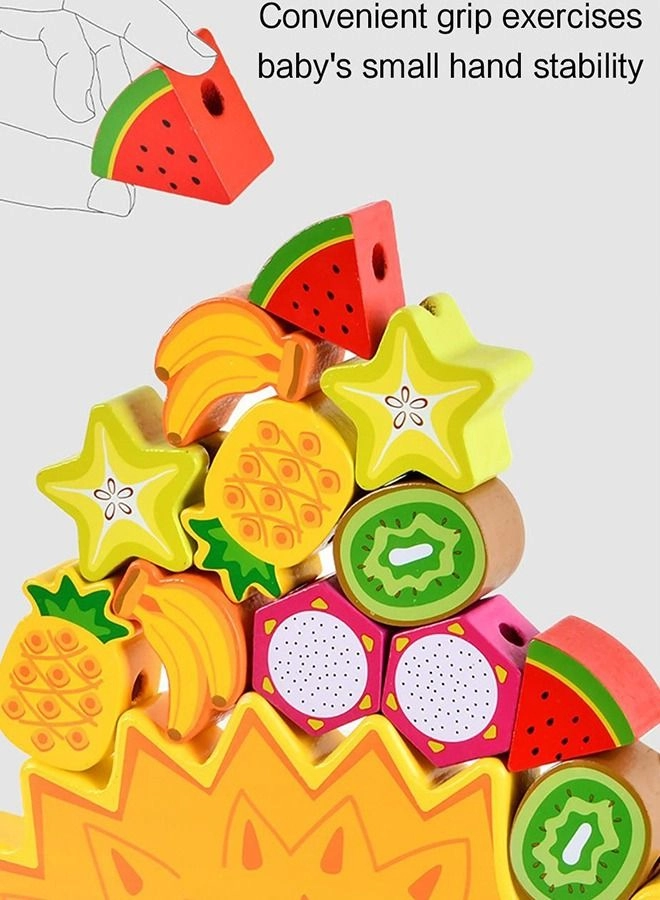 2In1 Wooden Hedgehog Balance Game - 3+ Years 12 pieces