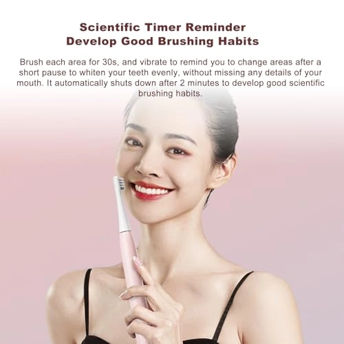 Soft Electric Toothbrush - 31000 brush strokes/min Rechargeable 3 Cleaning Modes