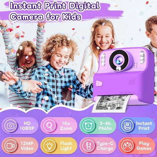 Kids Instant Print Camera