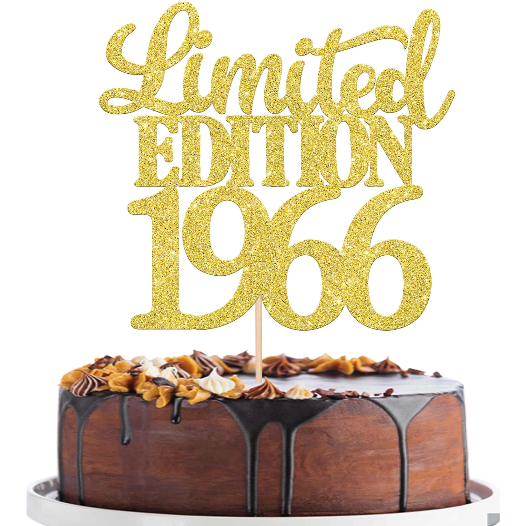 SYKYCTCY 1966 Cake Topper - 1 Pack Anniversary Birthday